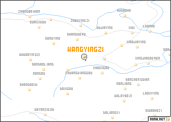 map of Wangyingzi