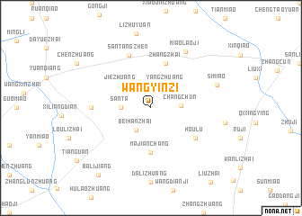 map of Wangyinzi