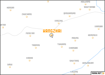 map of Wangzhai