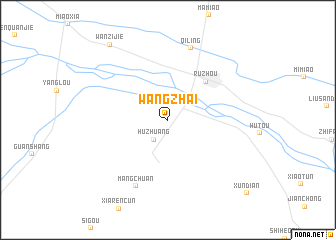 map of Wangzhai