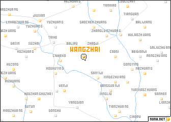 map of Wangzhai