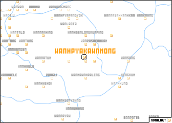 map of Wān Hpya-kawnmöng