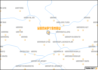 map of Wān Hpya-mau