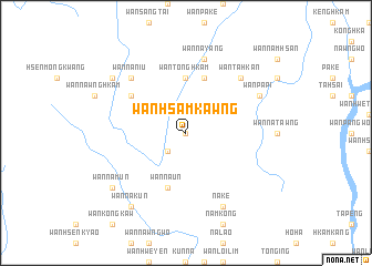 map of Wān Hsamkawng