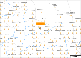 map of Wania