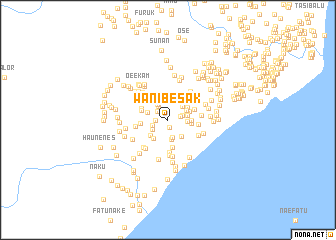 map of Wanibesak