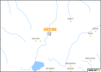 map of Wanibe