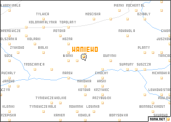 map of Waniewo