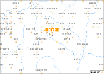 map of Wanitabi