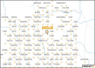 map of Wanja