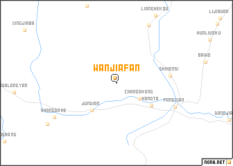 map of Wanjiafan