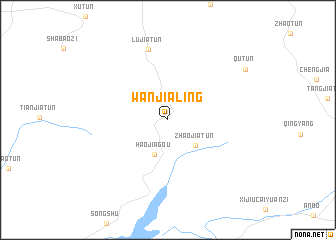 map of Wanjialing