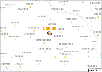 map of Wanjia