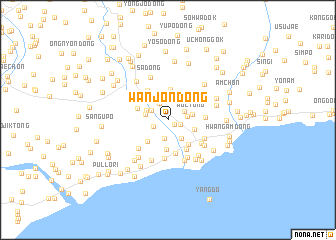 map of Wanjŏn-dong