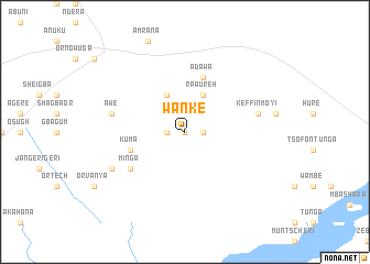 map of Wanke