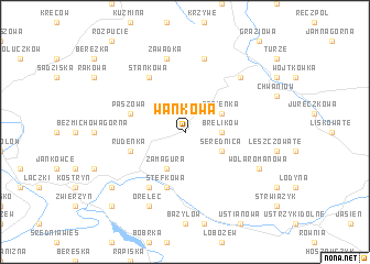 map of Wańkowa