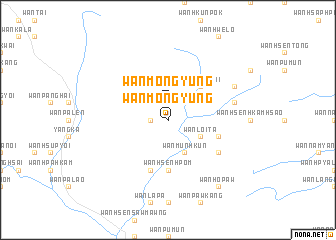 map of Wān Möng Yūng