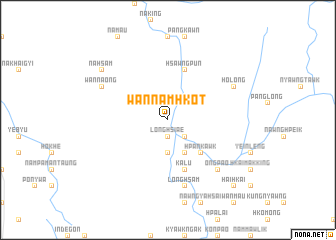 map of Wān Nam Hkot