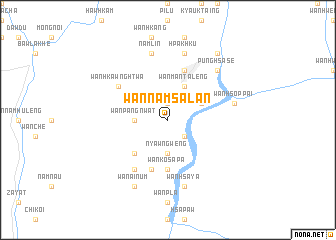 map of Wān Namsa-lan