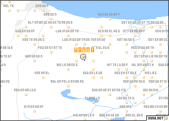 map of Wanna