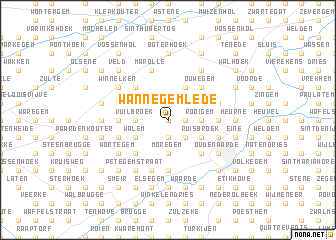 map of Wannegem-Lede