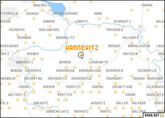 map of Wannewitz