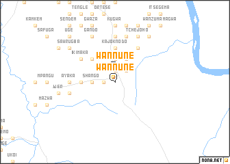 map of Wannune