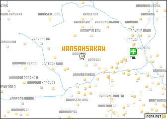 map of Wān Sa-hsa-kaw