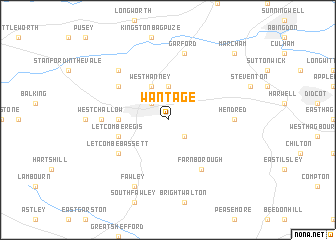 map of Wantage