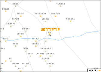 map of Wantiétié