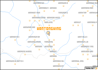 map of Wān Tōngwing