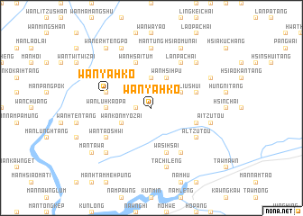 map of Wān Ya-hko