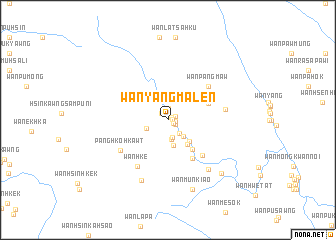 map of Wān Yangmā-len