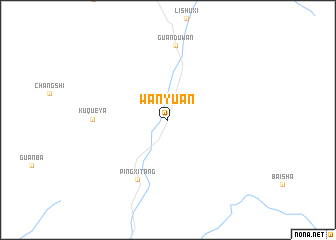 map of Wanyuan