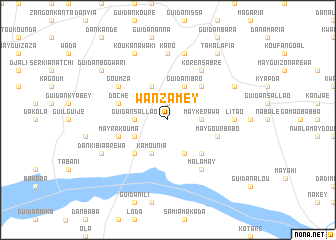 map of Wanzamey