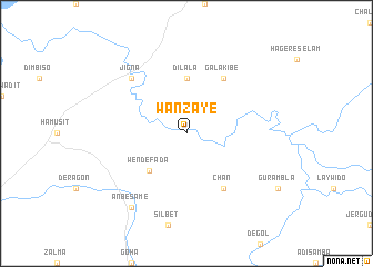 map of Wanzaye