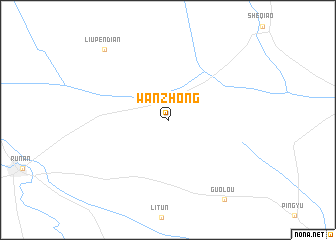 map of Wanzhong