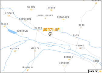 map of Wanzijie