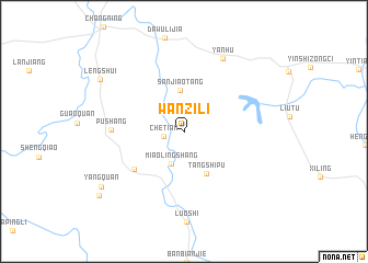 map of Wanzili