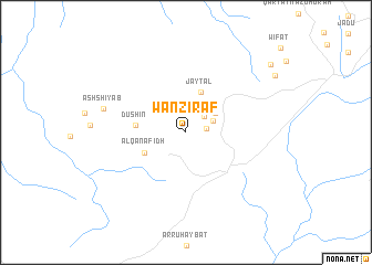 map of Wānzīraf