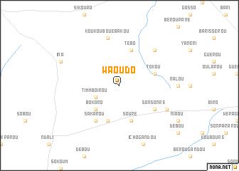 map of Waoudo