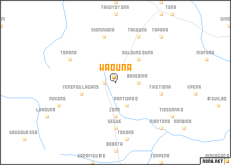 map of Waouna