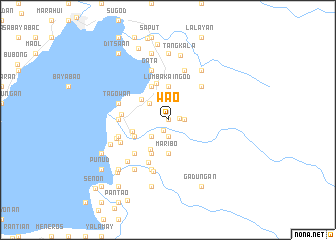 map of Wao