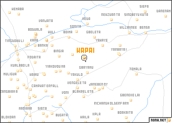 map of Wapai