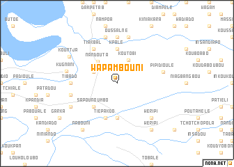 map of Wapambouni