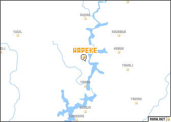 map of Wapeke