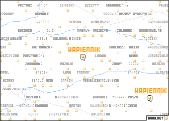 map of Wapiennik