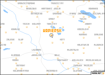 map of Wąpiersk