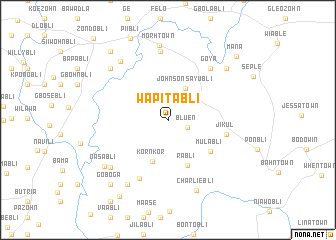 map of Wapitabli