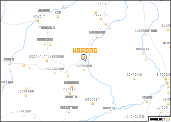 map of Wapong